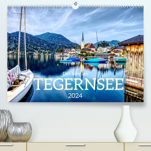 Das Jahr am Tegernsee (hochwertiger Premium Wandkalender 2024 DIN A2 quer), Kunstdruck in Hochglanz von Vieweg,  Christof