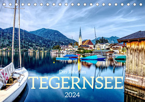 Das Jahr am Tegernsee (Tischkalender 2024 DIN A5 quer), CALVENDO Monatskalender von Vieweg,  Christof