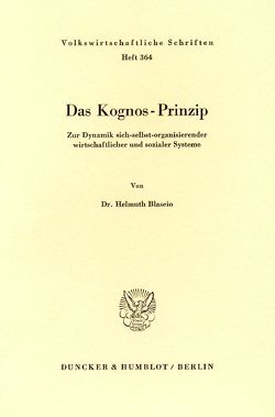 Das Kognos-Prinzip. von Blaseio,  Helmuth