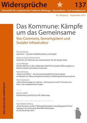 Das Kommune: Kämpfe um das Gemeinsame von Widersprüche,  137