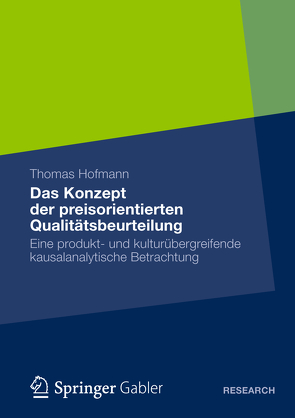 Das Konzept der preisorientierten Qualitätsbeurteilung von Hofmann,  Thomas