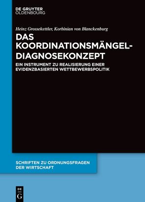 Das Koordinationsmängel-Diagnosekonzept von Grossekettler,  Heinz, von Blanckenburg,  Korbinian