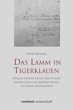 Das Lamm in Tigerklauen von Marquard,  Reiner
