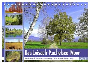 Das Loisach-Kochelsee-Moor Traumhafte Moosrundwege bei Benediktbeuern (Tischkalender 2024 DIN A5 quer), CALVENDO Monatskalender von Schimmack,  Michaela