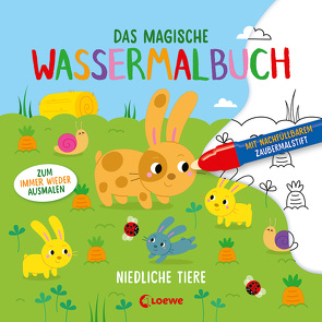 Das magische Wassermalbuch – Niedliche Tiere von Gschwender,  Sabine