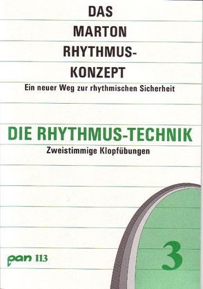 Das Marton Rhythmus-Konzept von Marton,  Anna