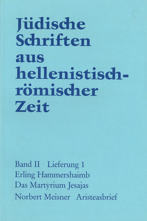 Das Martyrium Jesajas. Aristeasbrief von Hammershaimb,  E., Meisner,  Norbert