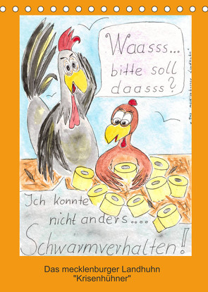 Das mecklenburger Landhuhn „Krisenhühner“ (Tischkalender 2023 DIN A5 hoch) von Boldt,  Martina