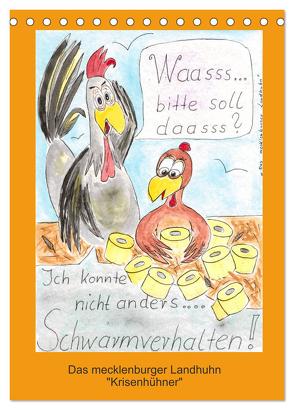 Das mecklenburger Landhuhn „Krisenhühner“ (Tischkalender 2024 DIN A5 hoch), CALVENDO Monatskalender von Boldt,  Martina