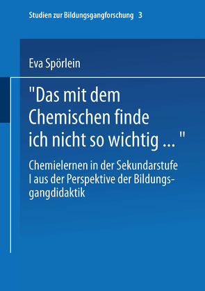 Das mit dem Chemischen finde ich nicht so wichtig… von Spörlein,  Eva