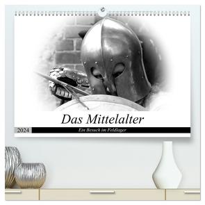 Das Mittelalter – Ein Besuch im Feldlager (hochwertiger Premium Wandkalender 2024 DIN A2 quer), Kunstdruck in Hochglanz von happyroger,  happyroger