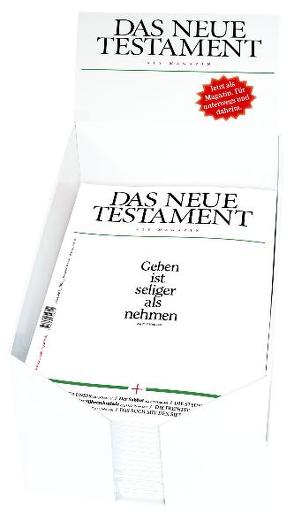 Das Neue Testament als Magazin – Display