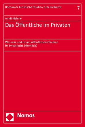 Das Öffentliche im Privaten von Kiehnle,  Arndt