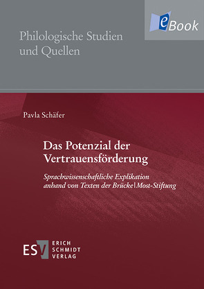 Das Potenzial der Vertrauensförderung von Schäfer,  Pavla