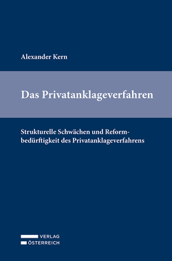 Das Privatanklageverfahren von Kern,  Alexander