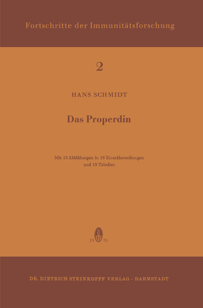 Das Properdin von Schmidt,  H