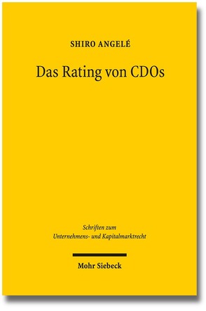 Das Rating von CDOs von Angelé,  Shiro