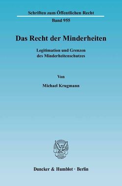 Das Recht der Minderheiten. von Krugmann,  Michael