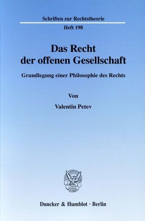 Das Recht der offenen Gesellschaft. von Petev,  Valentin