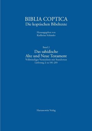 Biblia Coptica / Das sahidische Alte und Neue Testament von Feder,  Frank, Foerster,  Hans