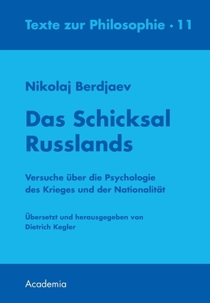 Das Schicksal Russlands von Berdjaev,  Nikolaj., Kegler,  Dietrich