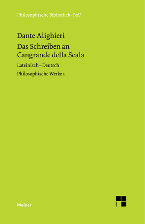 Das Schreiben an Cangrande della Scala von Dante Alighieri, Imbach,  Ruedi, Ricklin,  Thomas