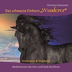 Das schwarze Einhorn „Wanderer“ von Harlander,  Christina