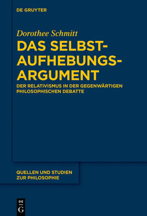 Das Selbstaufhebungsargument von Schmitt,  Dorothee