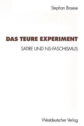 Das teure Experiment von Braese,  Stephan