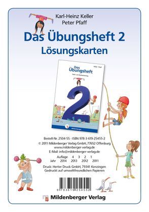 Das Übungsheft Mathematik 2 – Lösungskarten zur Selbstkontrolle von Keller,  Karl-Heinz, Pfaff,  Peter