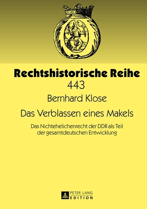 Das Verblassen eines Makels von Klose,  Bernhard