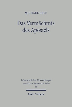 Das Vermächtnis des Apostels von Gese,  Michael