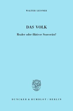 Das Volk. von Leisner,  Walter