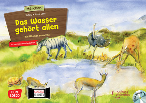 Das Wasser gehört allen. Ein Märchen aus Afrika, m. Audio-CD. Kamishibai Bildkartenset von Fröhlich,  Mary Ann, Kuntu, Lefin,  Petra, Ostermayer,  Hansjörg, Portele,  Chris, Weltethos,  Stiftung