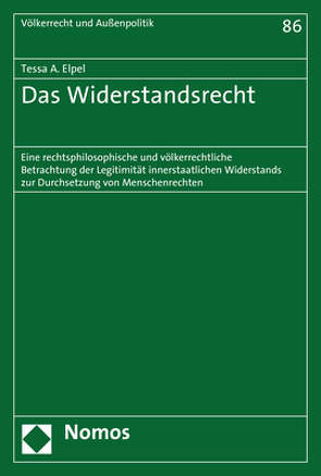 Das Widerstandsrecht von Elpel,  Tessa A.