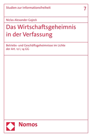 Das Wirtschaftsgeheimnis in der Verfassung von Gajeck,  Niclas Alexander