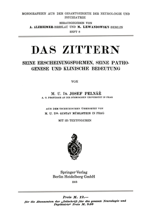 Das Zittern von Pelnář,  Josef