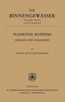 Das Zooplankton der Binnengewässer von Ruttner-Kolisko,  Agnes