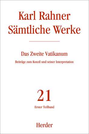 Das Zweite Vatikanum von Rahner,  Karl, Wassilowsky,  Günther