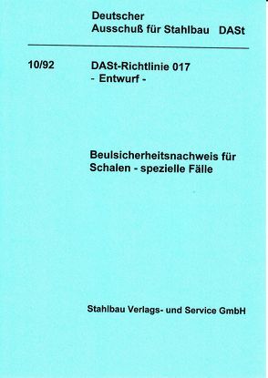 DASt-Richtlinie 017. Entwurf