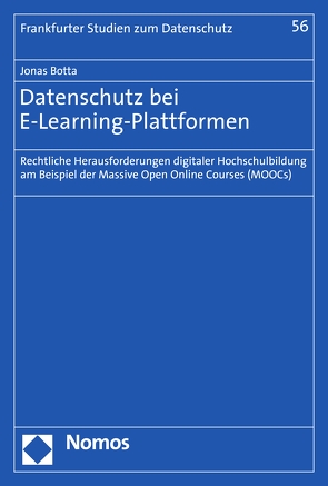 Datenschutz bei E-Learning-Plattformen von Botta,  Jonas