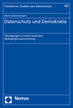 Datenschutz und Demokratie von Zimmermann,  Sören