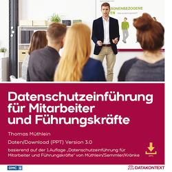 Datenschutzeinführung für Mitarbeiter und Führungskräfte