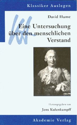 David Hume: Eine Untersuchung über den menschlichen Verstand von Kulenkampff,  Jens