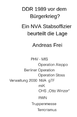 DDR1989 vor dem Bürgerkrieg? von Frei,  Andreas