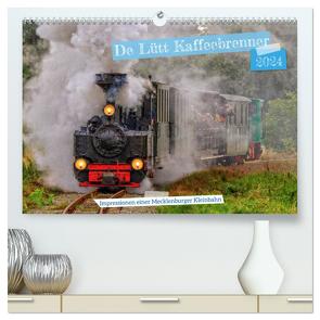 De Lütt Kaffeebrenner – Impressionen einer Mecklenburger Kleinbahn (hochwertiger Premium Wandkalender 2024 DIN A2 quer), Kunstdruck in Hochglanz von Felix,  Holger