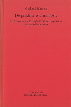 De presbiteris criminosis von Schmitz,  Gerhard