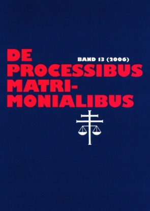 De processibus matrimonialibus von Güthoff,  Elmar, Selge,  Karl-Heinz