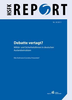 Debatte vertagt? von Friesendorf,  Cornelius, Krahmann,  Elke