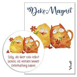 Deko-Magnet »Selig, die über sich selbst lachen«